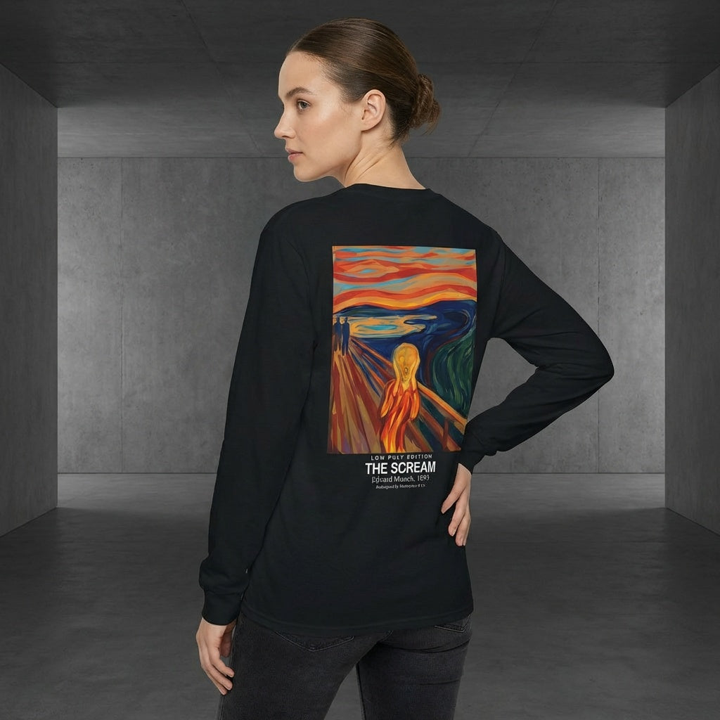 The Scream Longsleeve T-Shirt - LOW POLY EDITION-2