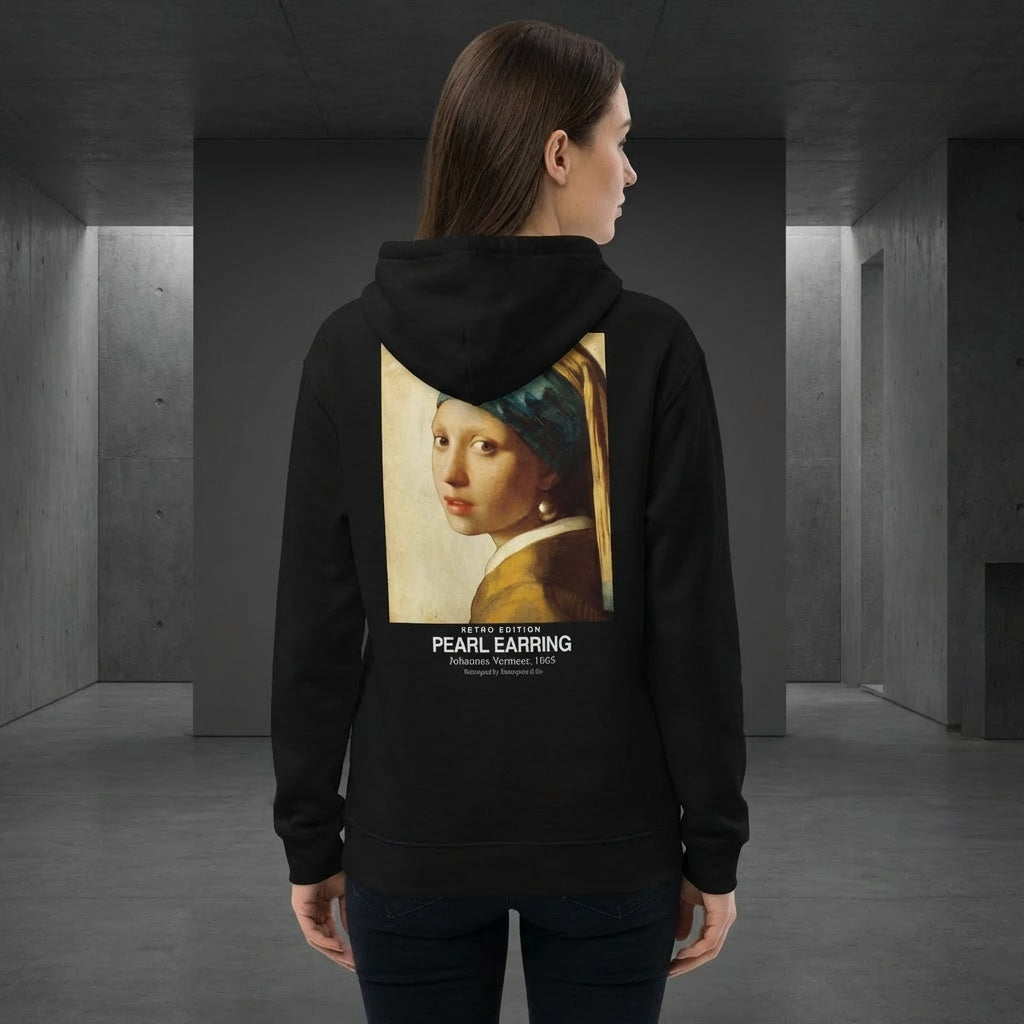 Girl with a Pearl Earring Hoodie - RETRO EDITION-4