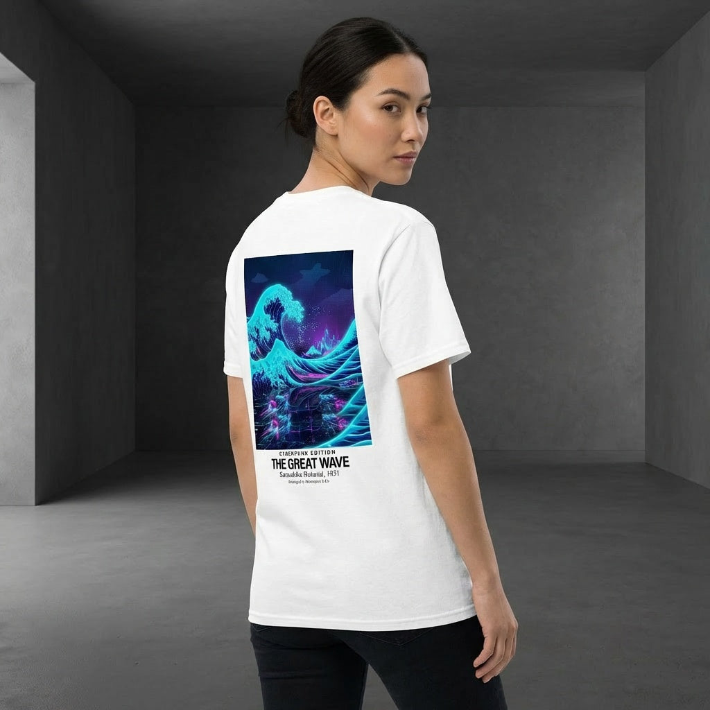 The Great Wave T-Shirt - CYBERPUNK EDITION-4
