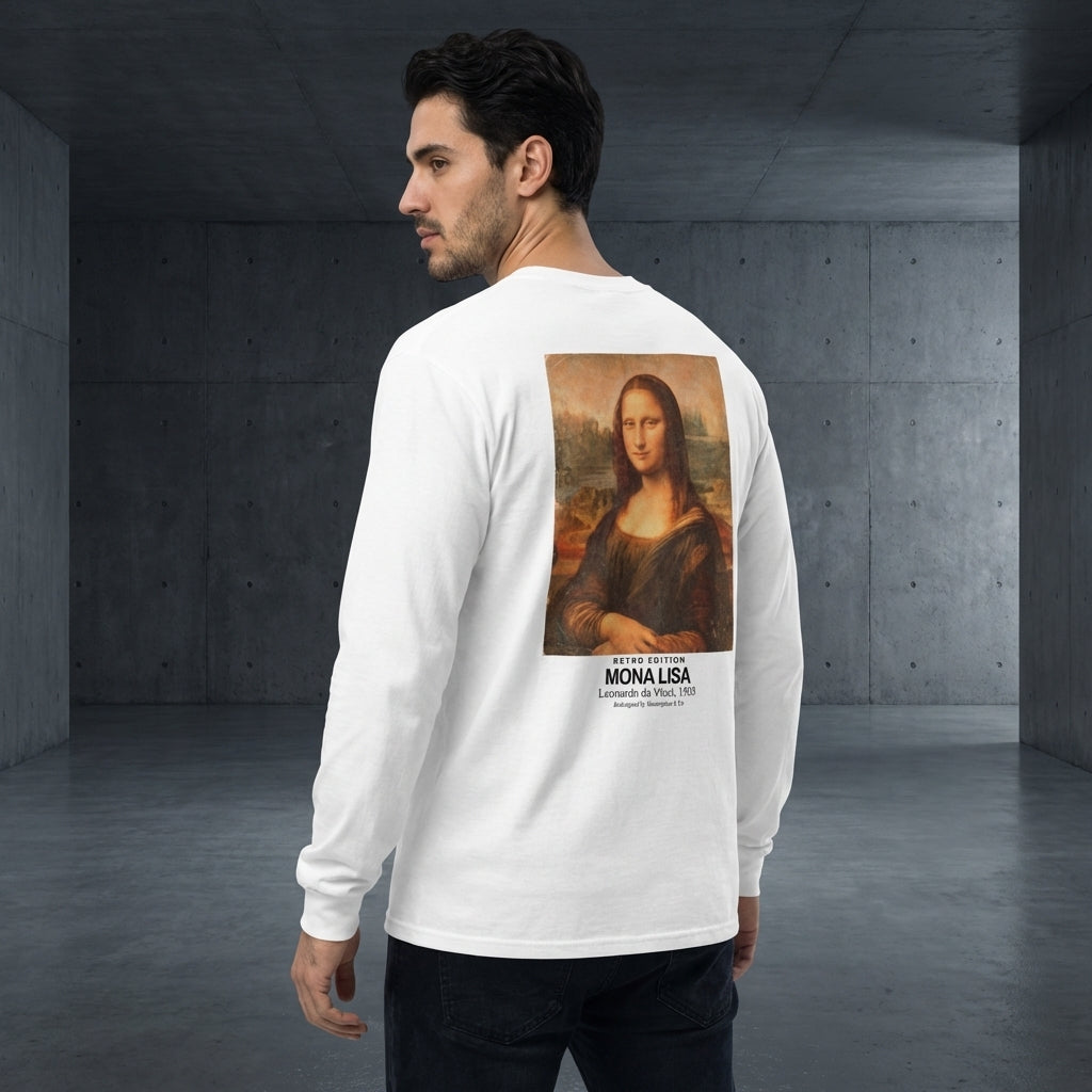 Mona Lisa Longsleeve T-Shirt - RETRO EDITION-4