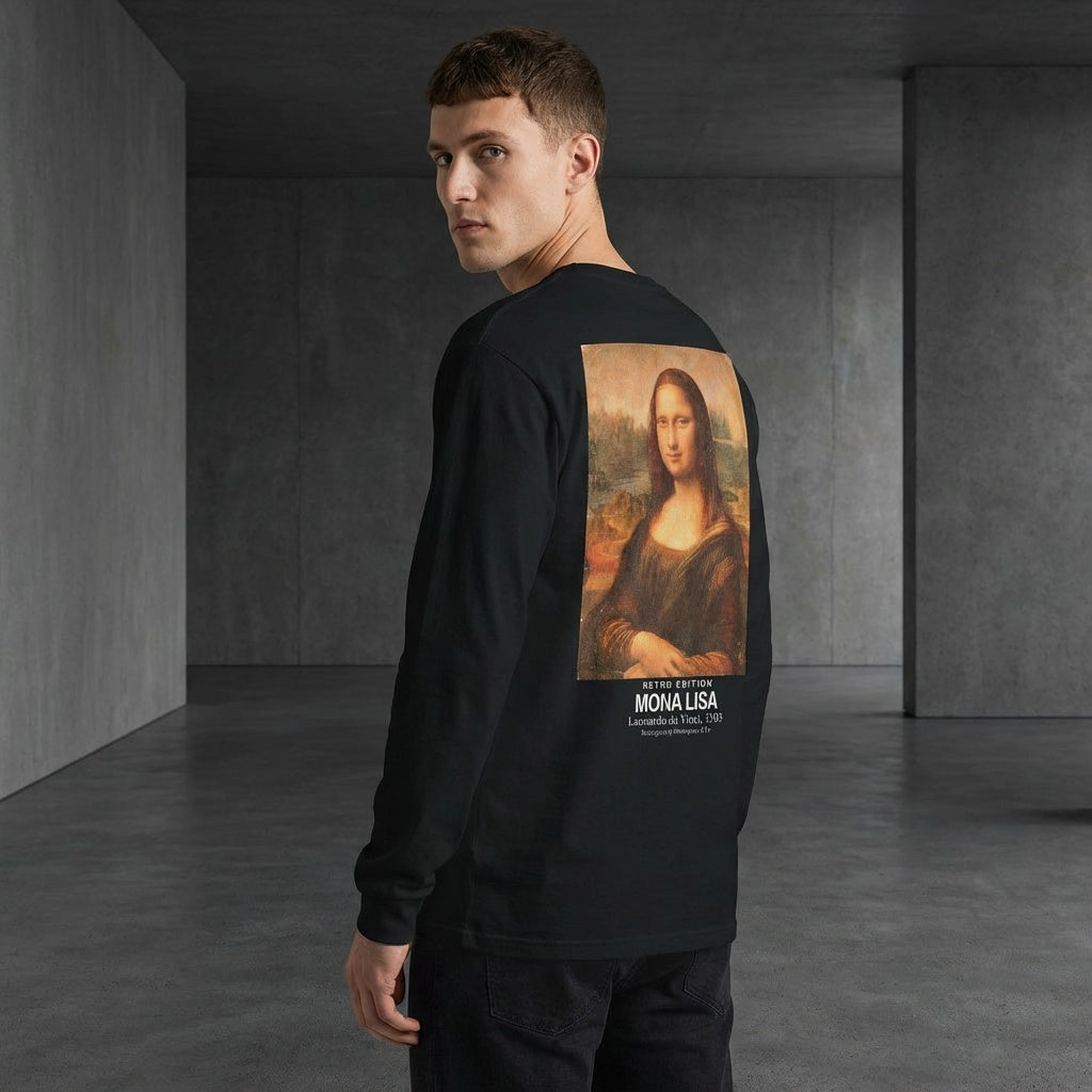 Mona Lisa Longsleeve T-Shirt - RETRO EDITION-2