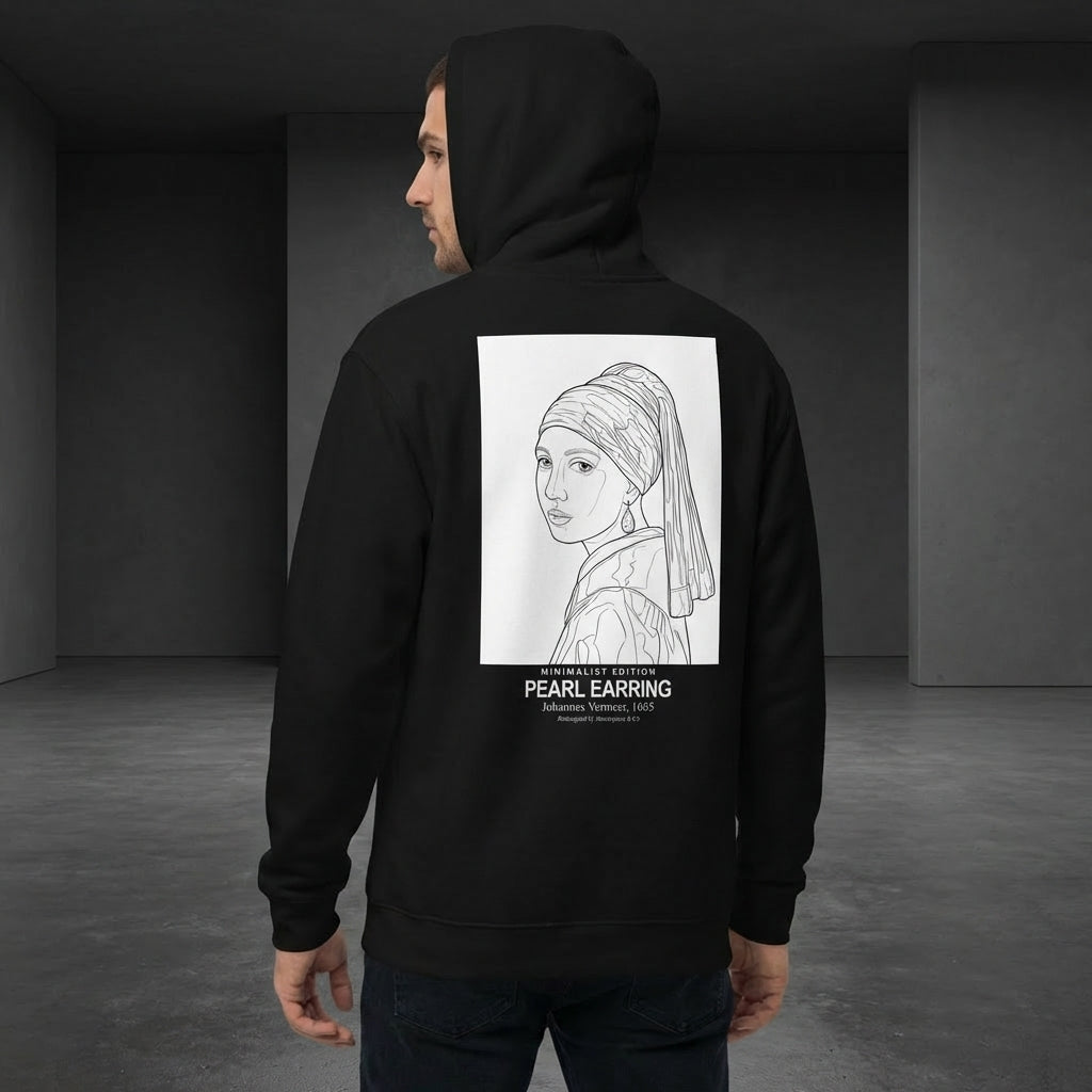 Girl with a Pearl Earring Hoodie - MINIMALIST EDITION-3