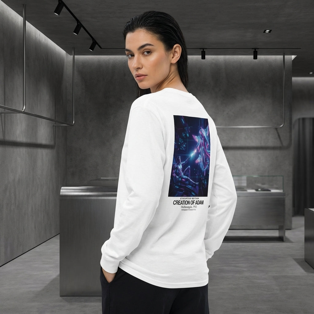 Creation of Adam Longsleeve T-Shirt - CYBERPUNK EDITION-4