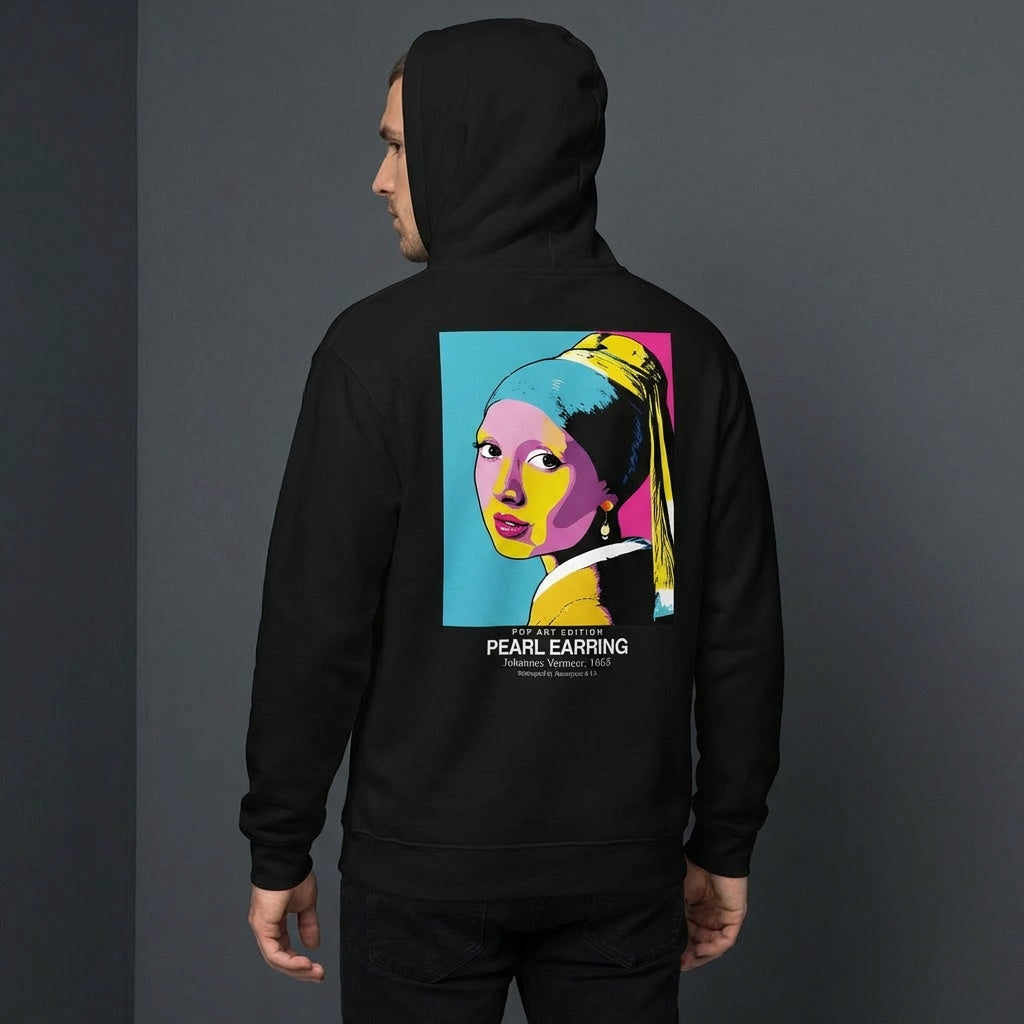 Girl with a Pearl Earring Hoodie - POP ART EDITION-3