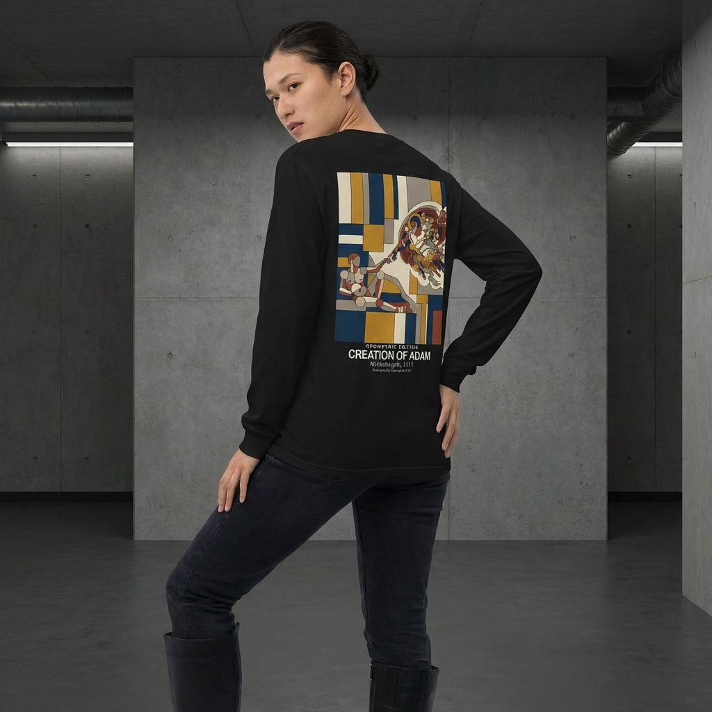 Creation of Adam Longsleeve T-Shirt - GEOMETRIC EDITION-3