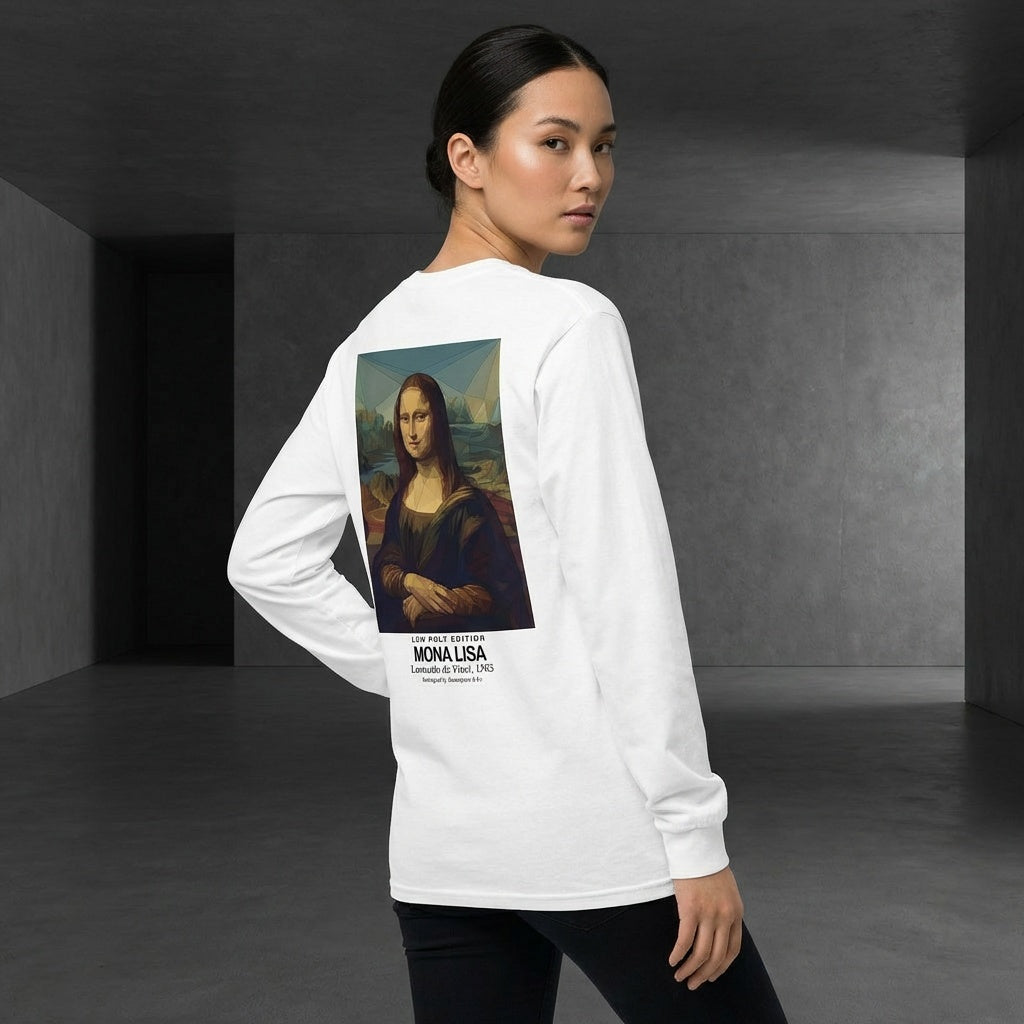 Mona Lisa Longsleeve T-Shirt - LOW POLY EDITION-4